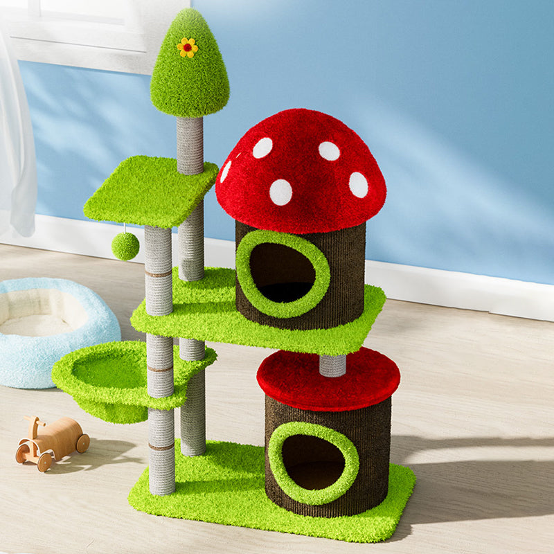 Mushroom Cat Tree & Condo