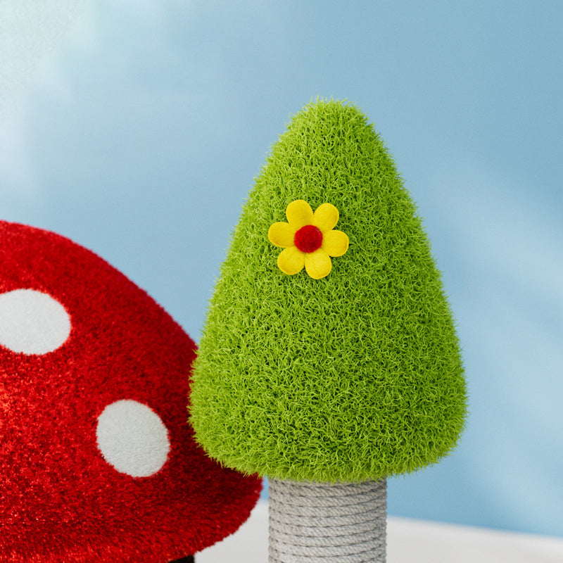 Mushroom Grove Cat Tree with 3 Condos
