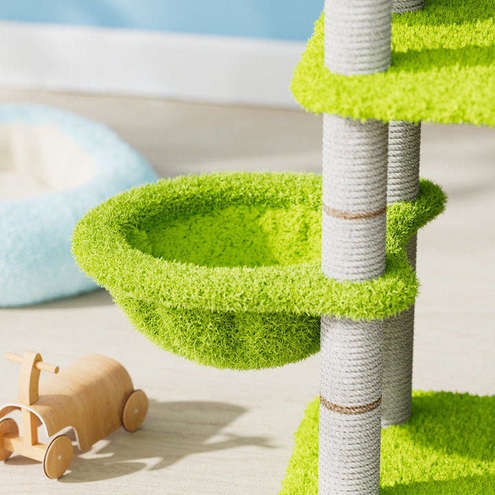 Mushroom Grove Cat Tree with 3 Condos