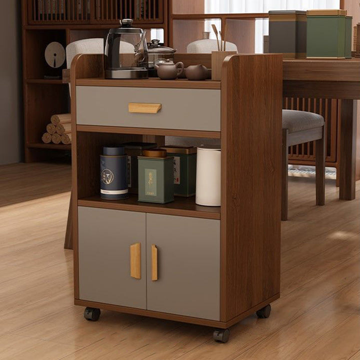 Rolling 4-Tier Sideboard