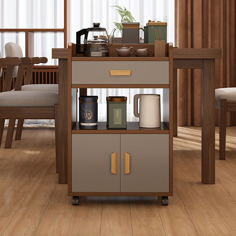 Movable 4-Tier Sideboard