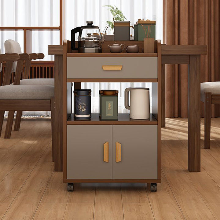Movable 4-Tier Sideboard