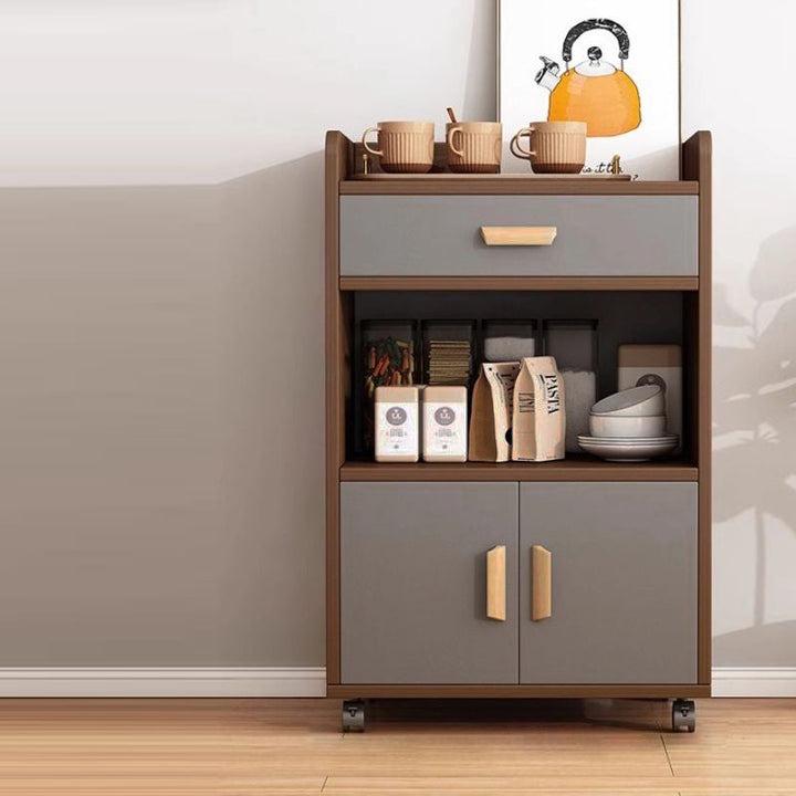 Rolling 4-Tier Sideboard