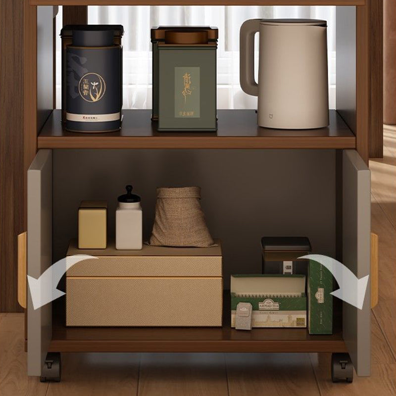 Rolling 4-Tier Sideboard