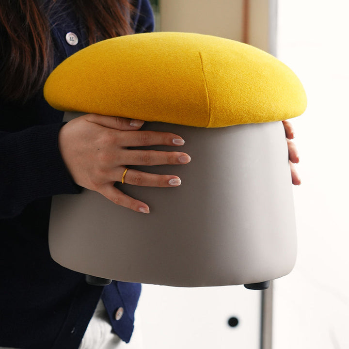 Mushroom Velvet Stool