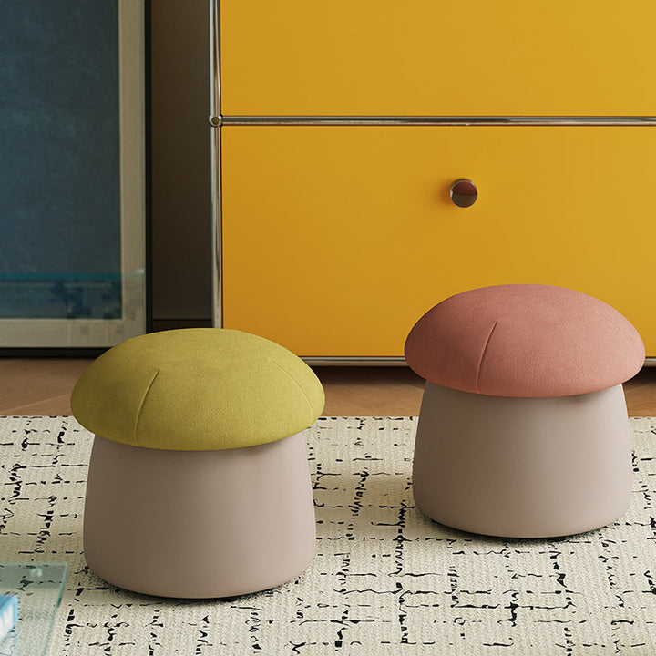 Mushroom Velvet Stool