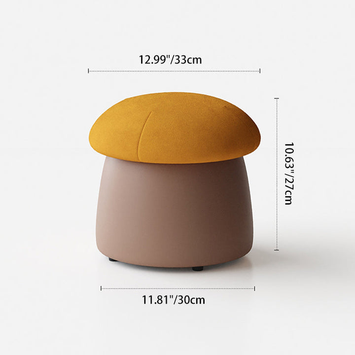 Mushroom Velvet Stool