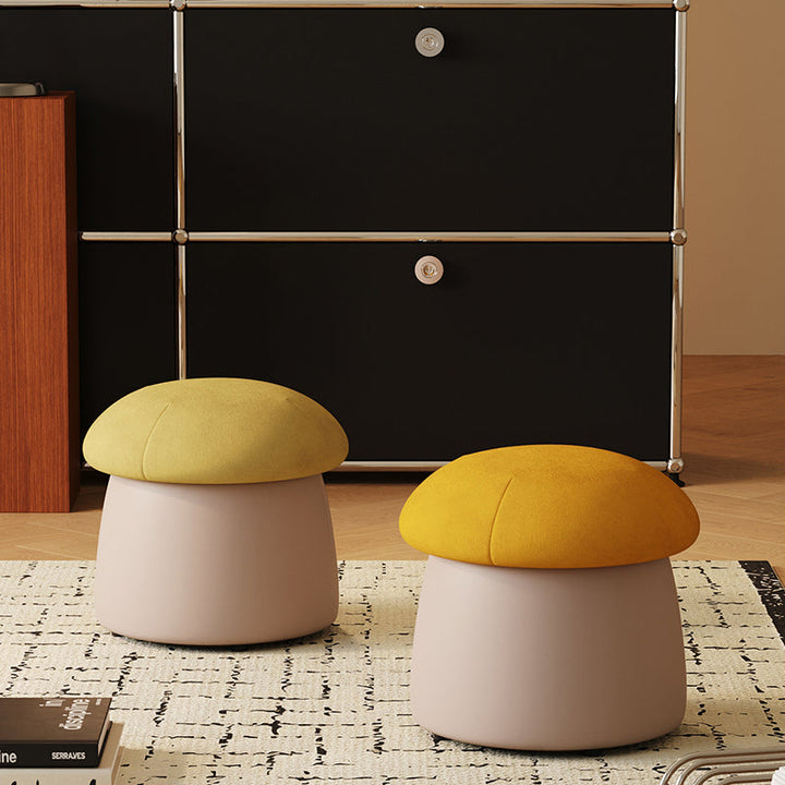 Mushroom Velvet Stool