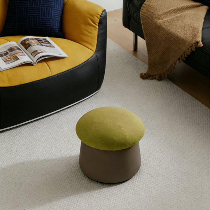 Mushroom Velvet Stool