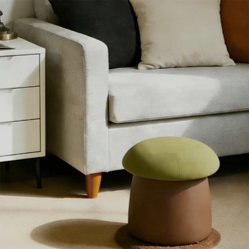 Mushroom Velvet Stool