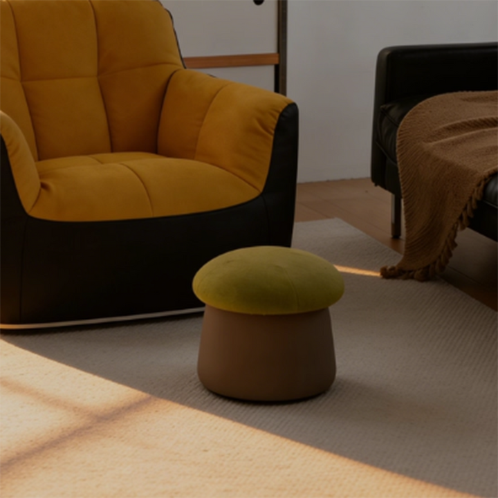 Mushroom Velvet Stool