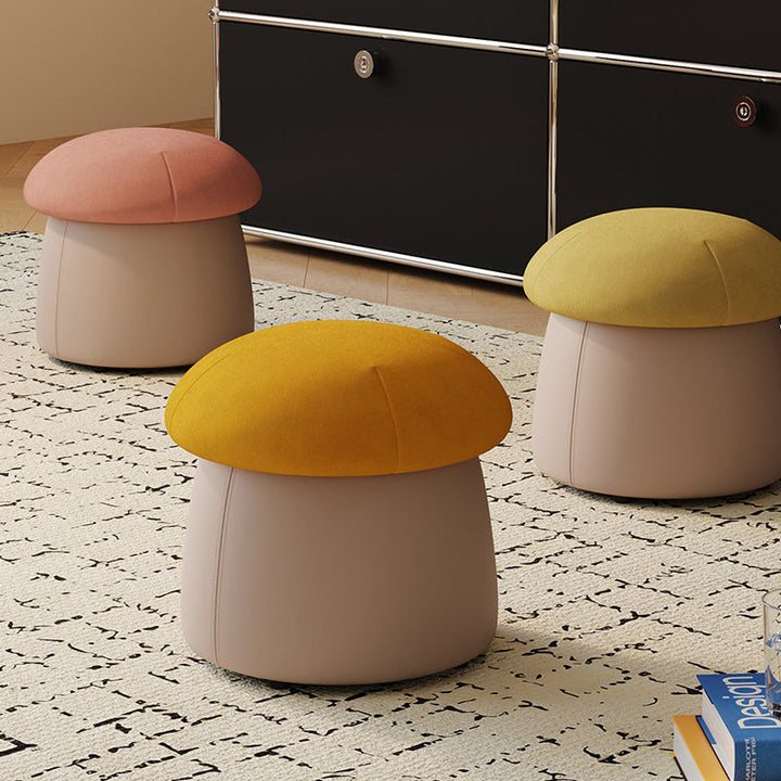 Mushroom Velvet Stool