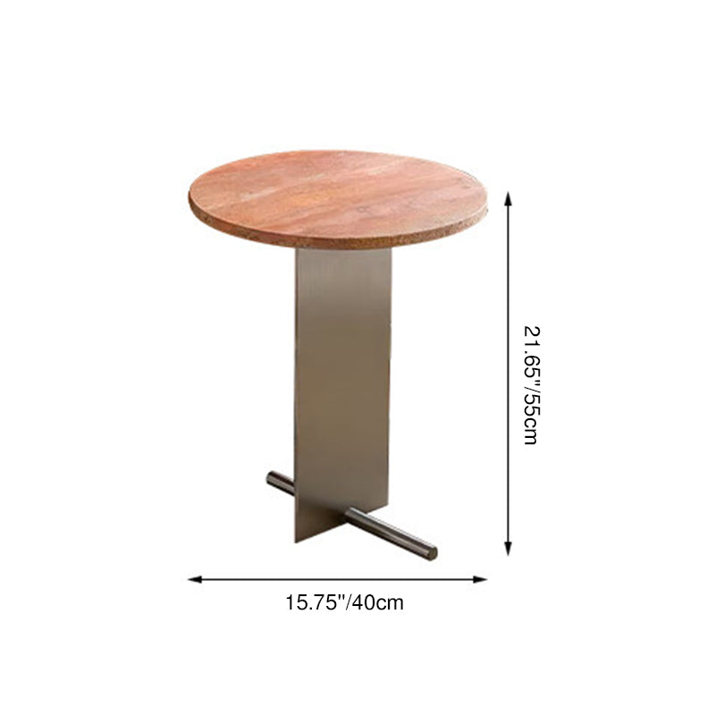 Terra Travertine Side Table