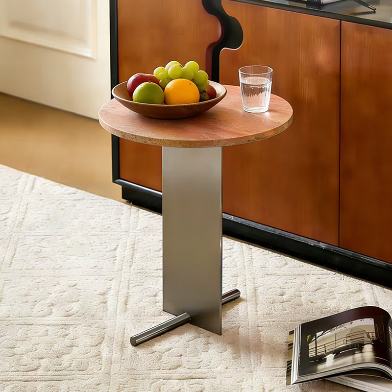 Terra Travertine Side Table