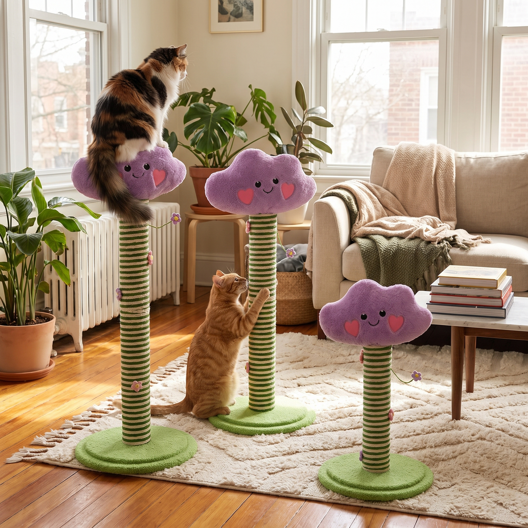 Cloud Cat Scratching Post - lifestyle