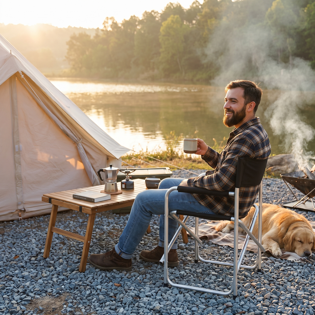 Aluminum Foldable Camping Chair - lifestyle