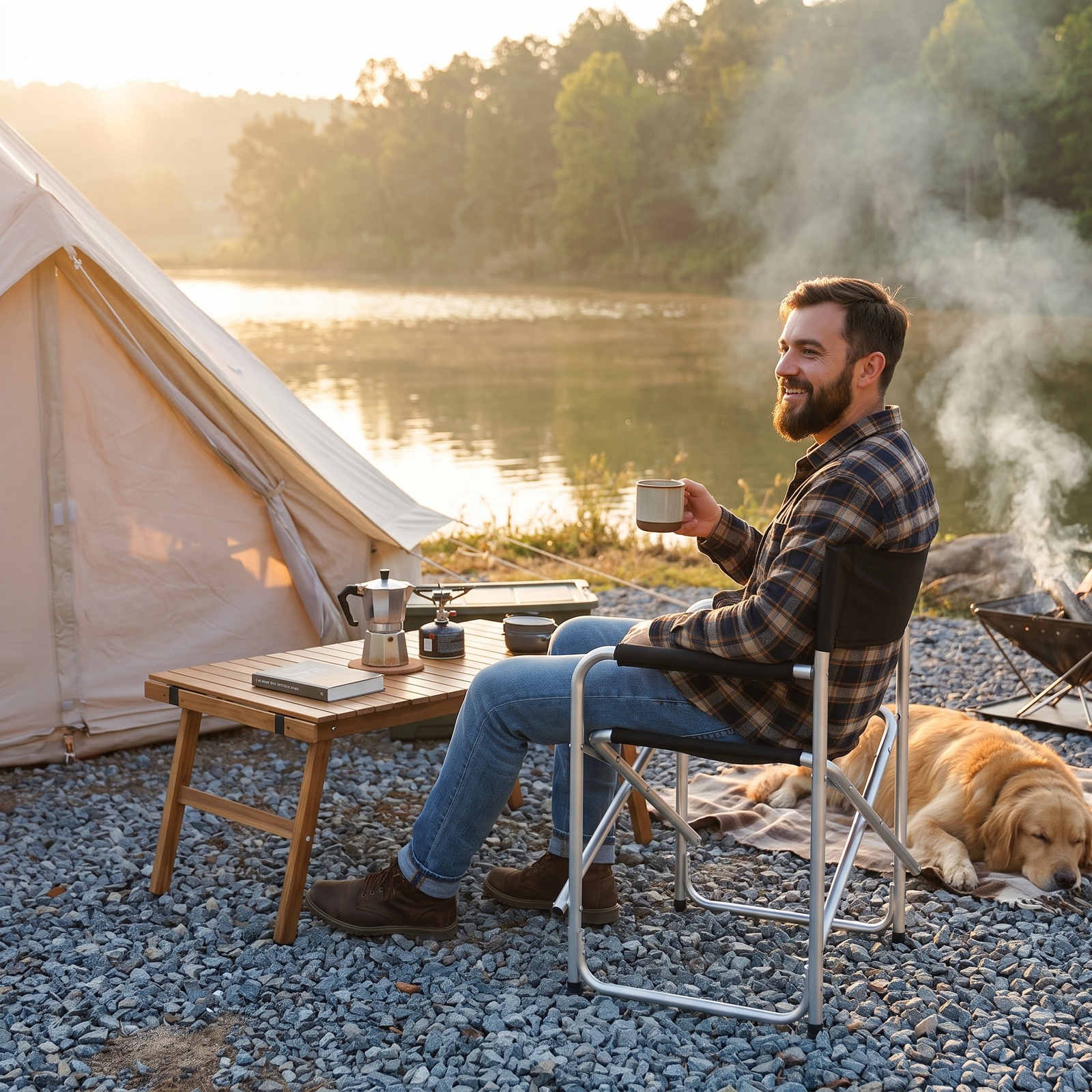 Aluminum Foldable Camping Chair - lifestyle