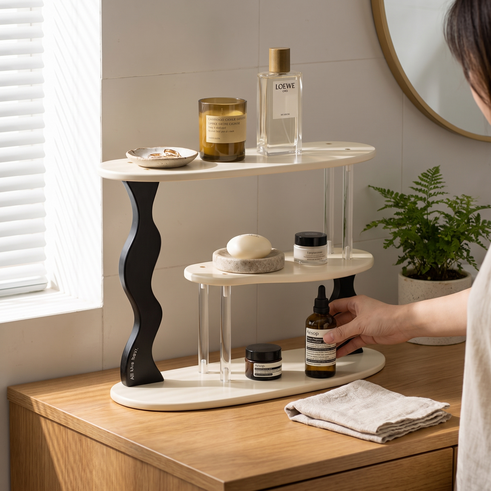 3-Tier Desktop Storage Shelf - lifestyle