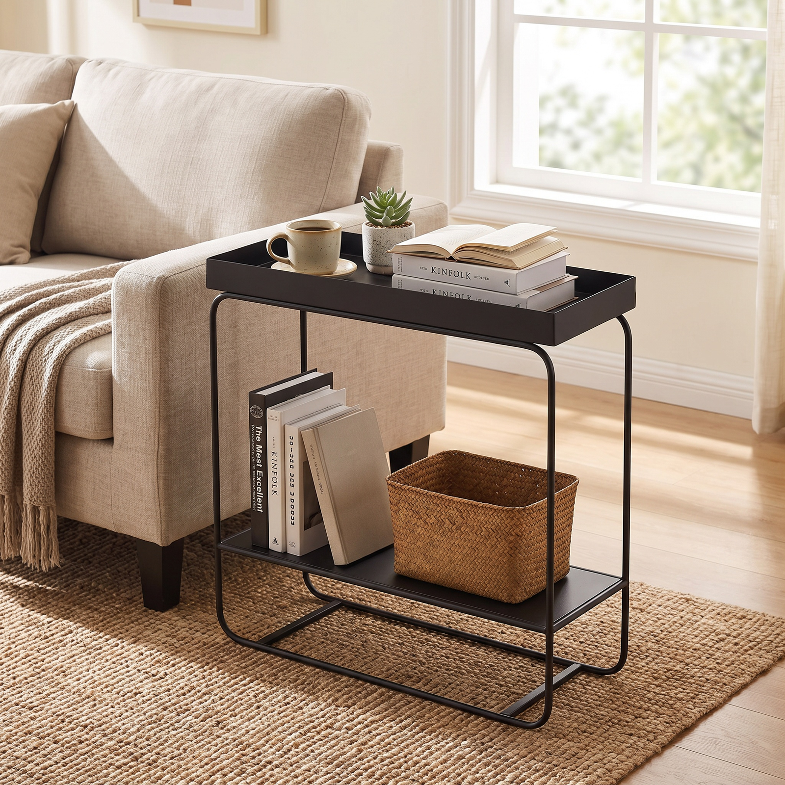 Iron Entryway Console Table - lifestyle