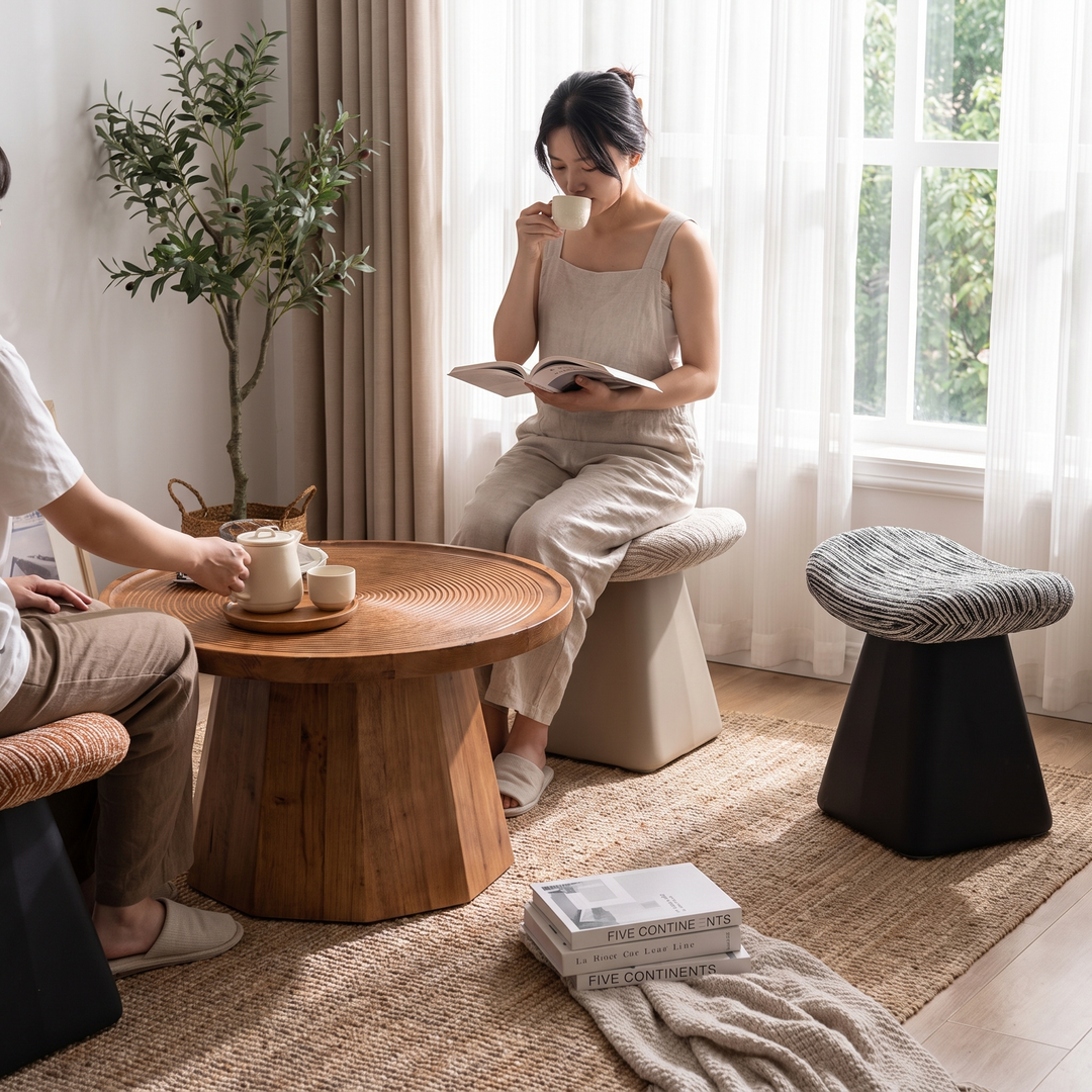 Rotatable Vanity Stool - lifestyle