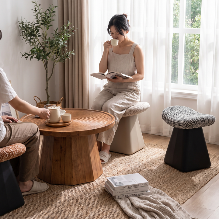 Rotatable Vanity Stool - lifestyle