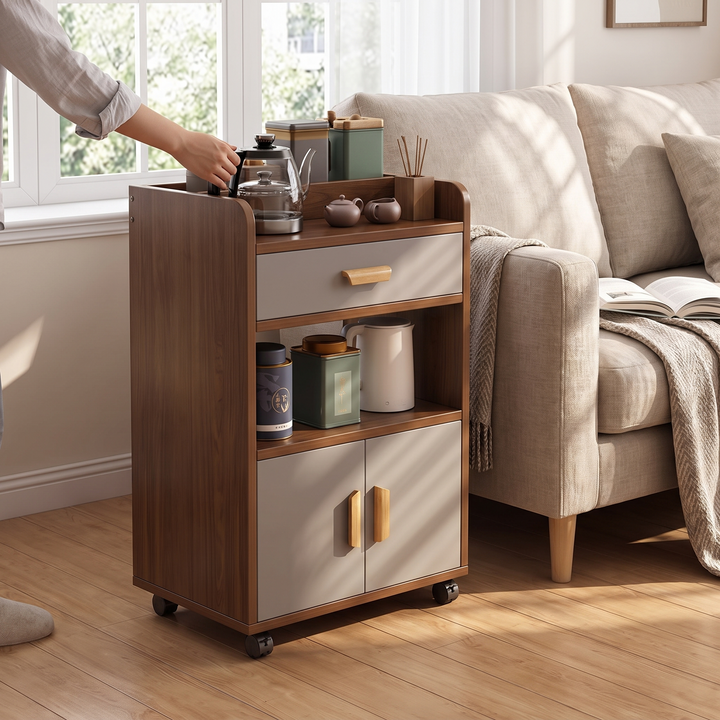 Movable 4-Tier Sideboard - lifestyle