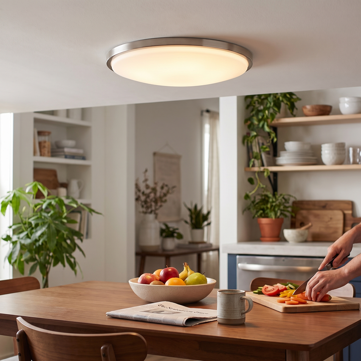 Halo Flush Mount Ceiling Light - lifestyle