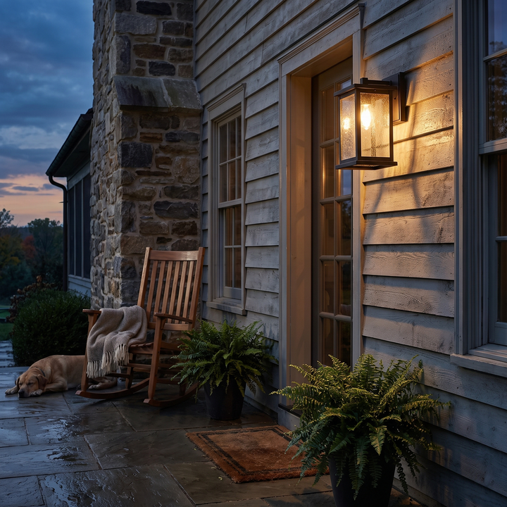 Weatherstone Outdoor Wall Lantern - lifestyle
