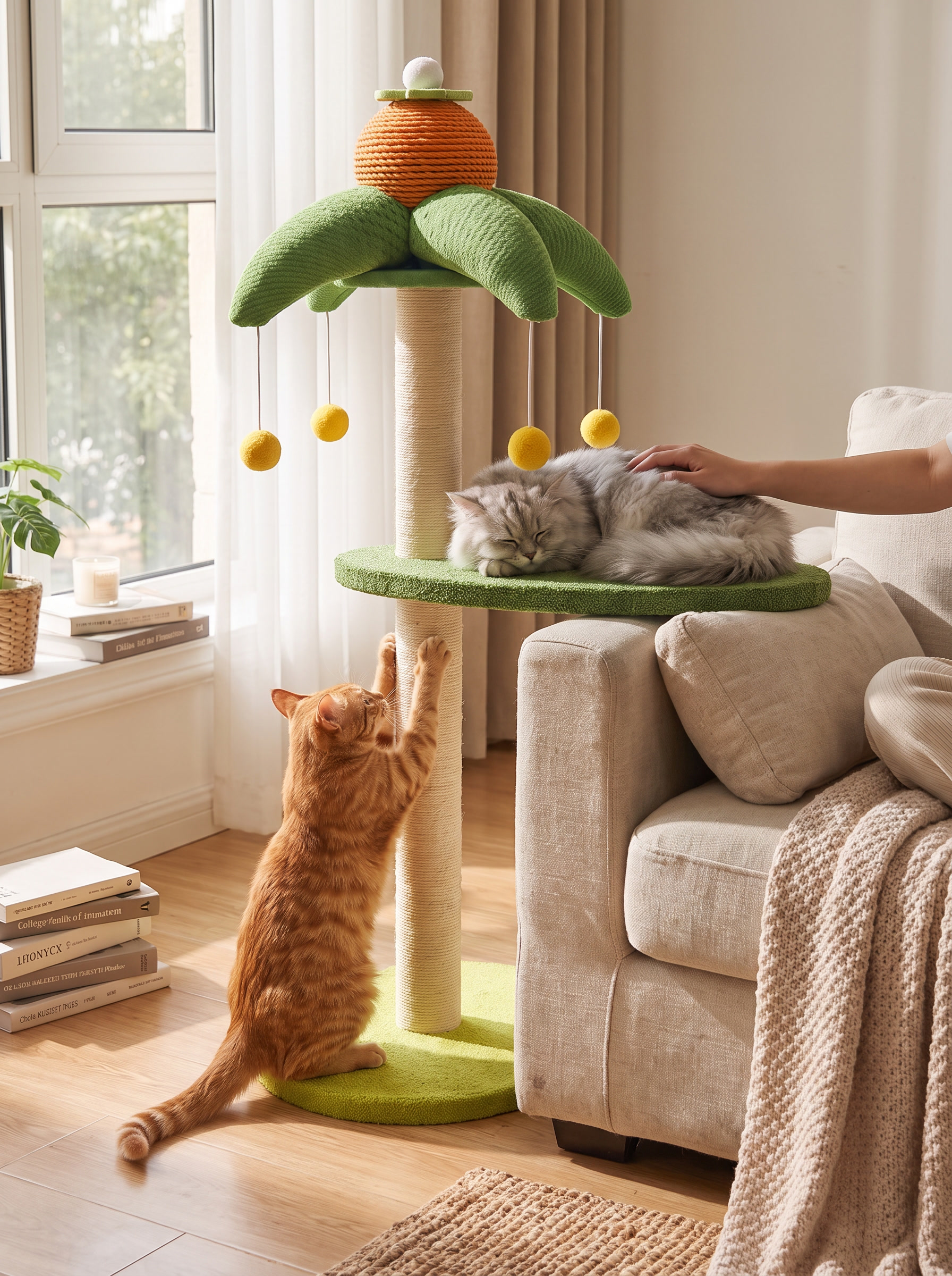 Coconut Palm Cat Tower lifestyle image 2