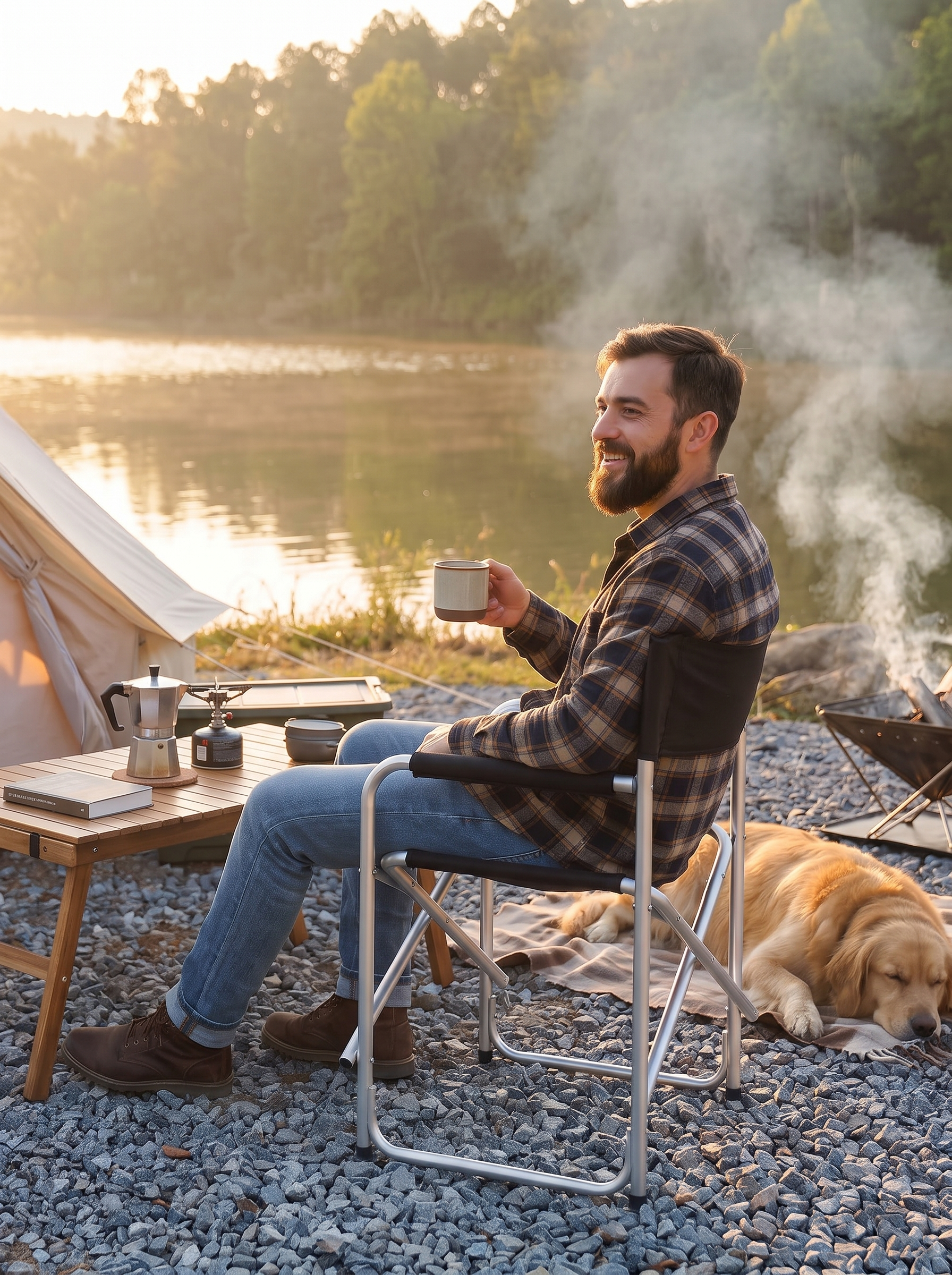 Featherlight Aluminum Camping Chair lifestyle image 2