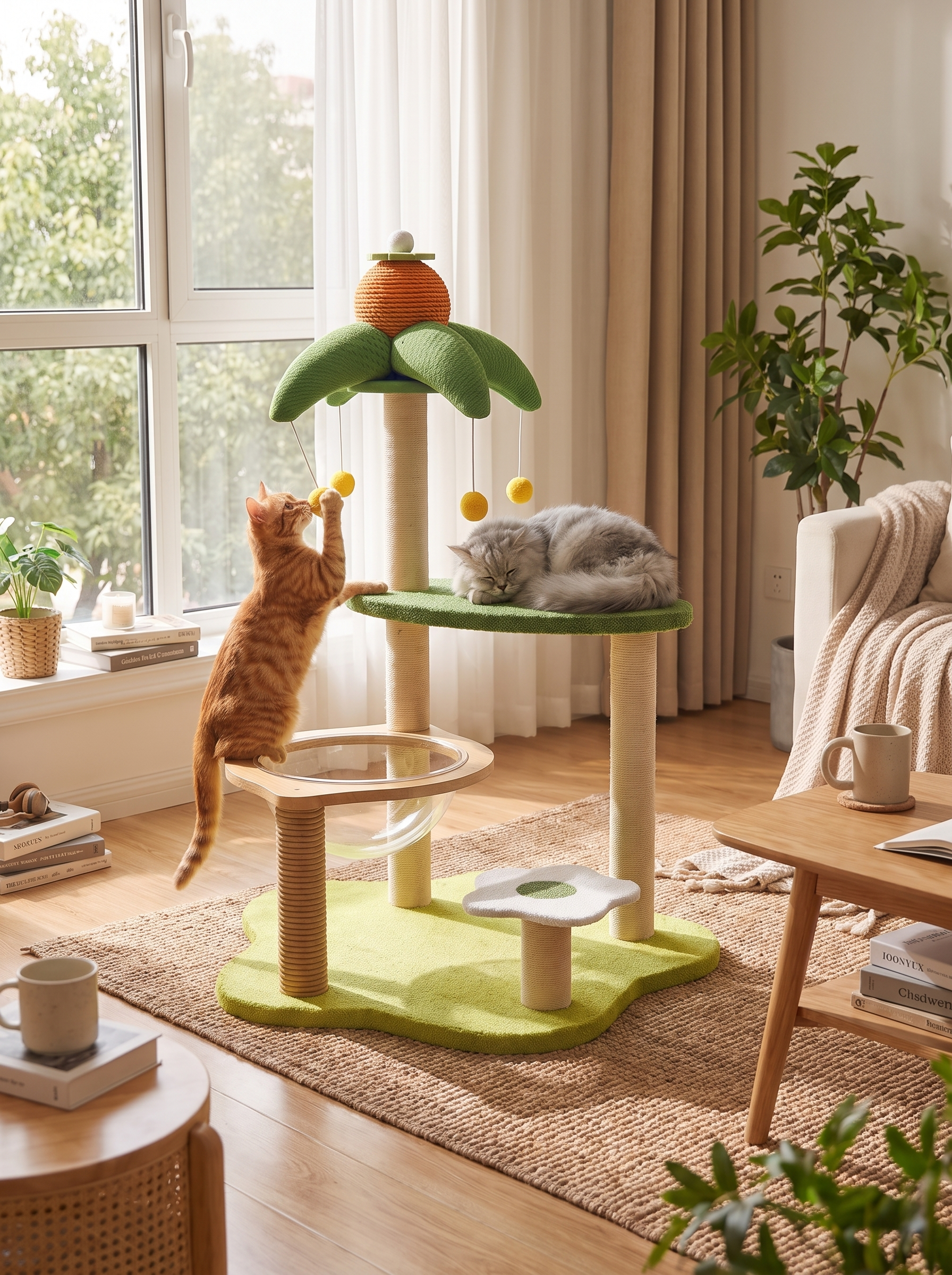 Coconut Palm Cat Tower lifestyle image 3