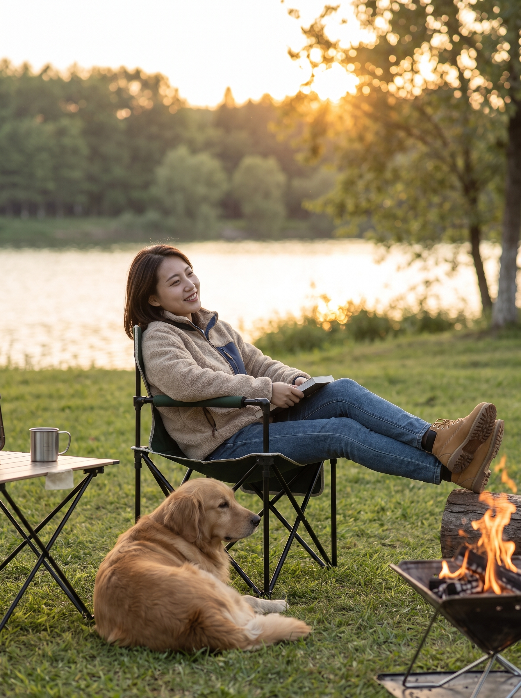 Trailside Iron Camping Chair lifestyle image 2