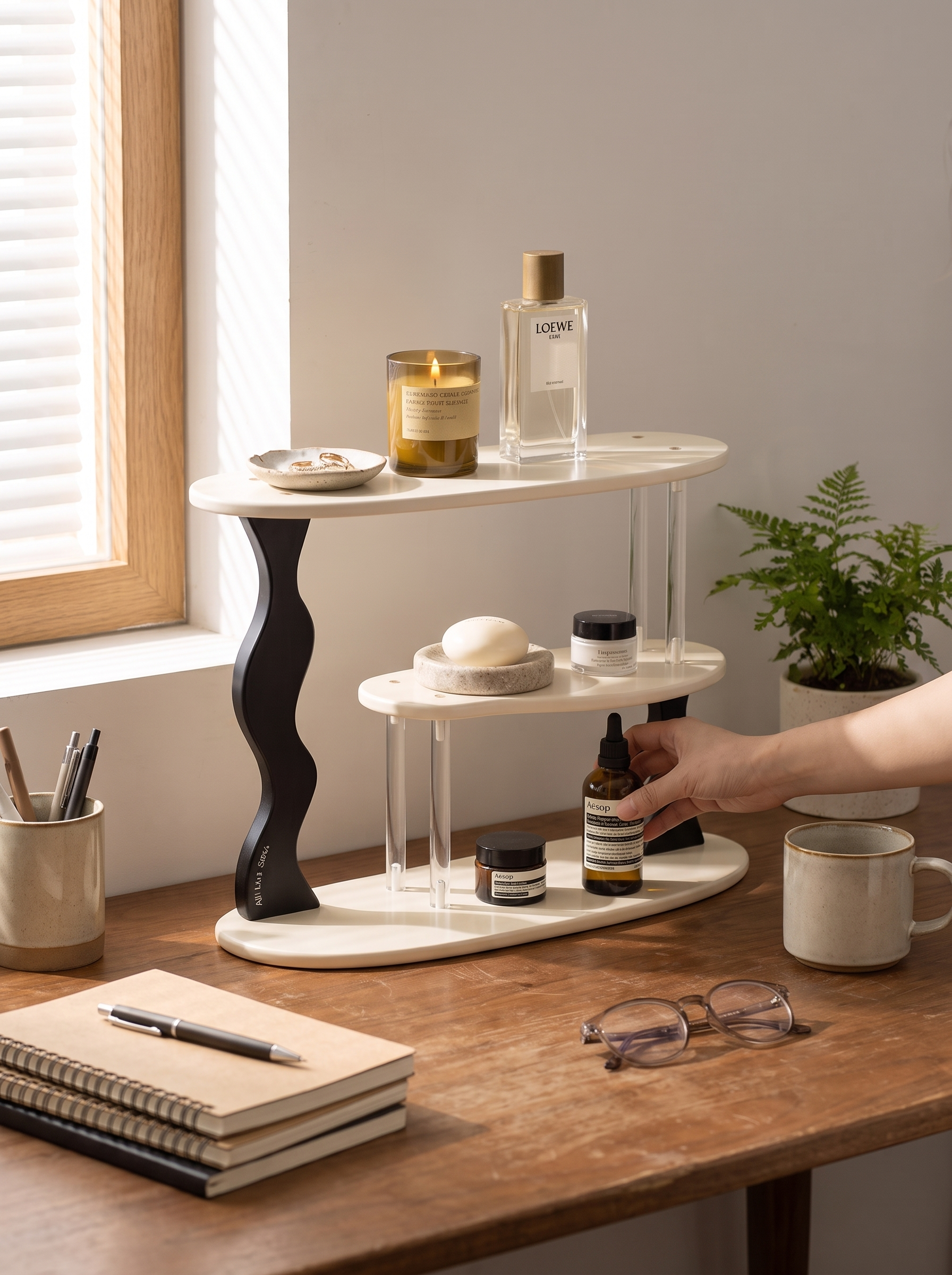 3-Tier Desktop Shelf lifestyle image 1