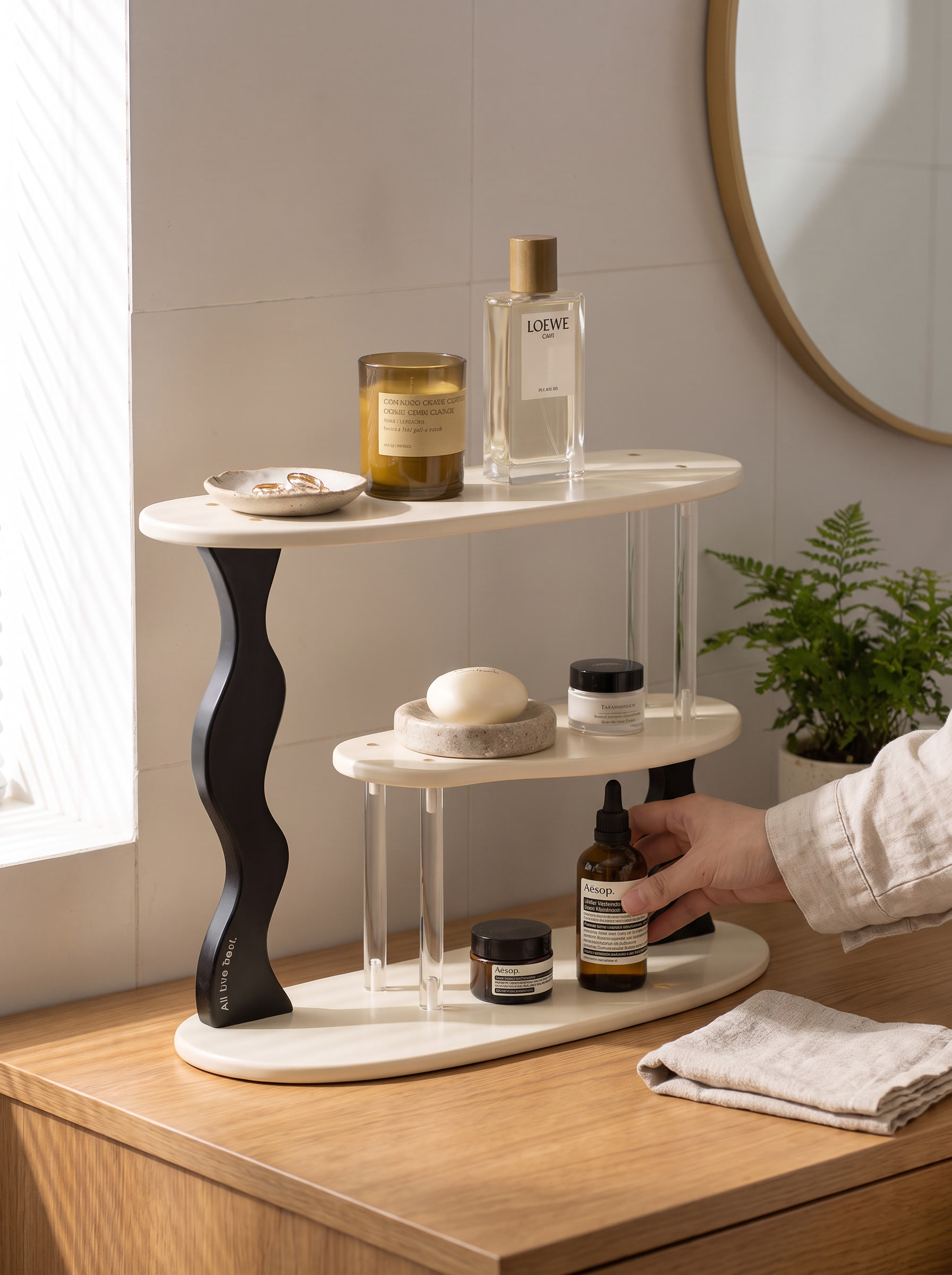 3-Tier Desktop Shelf lifestyle image 2