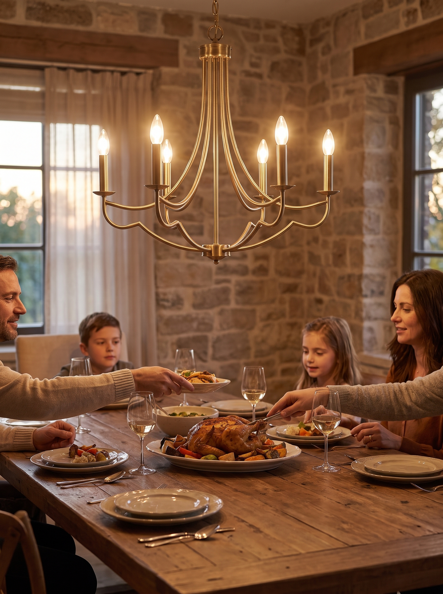 Aurelia Candle Chandelier lifestyle image 2