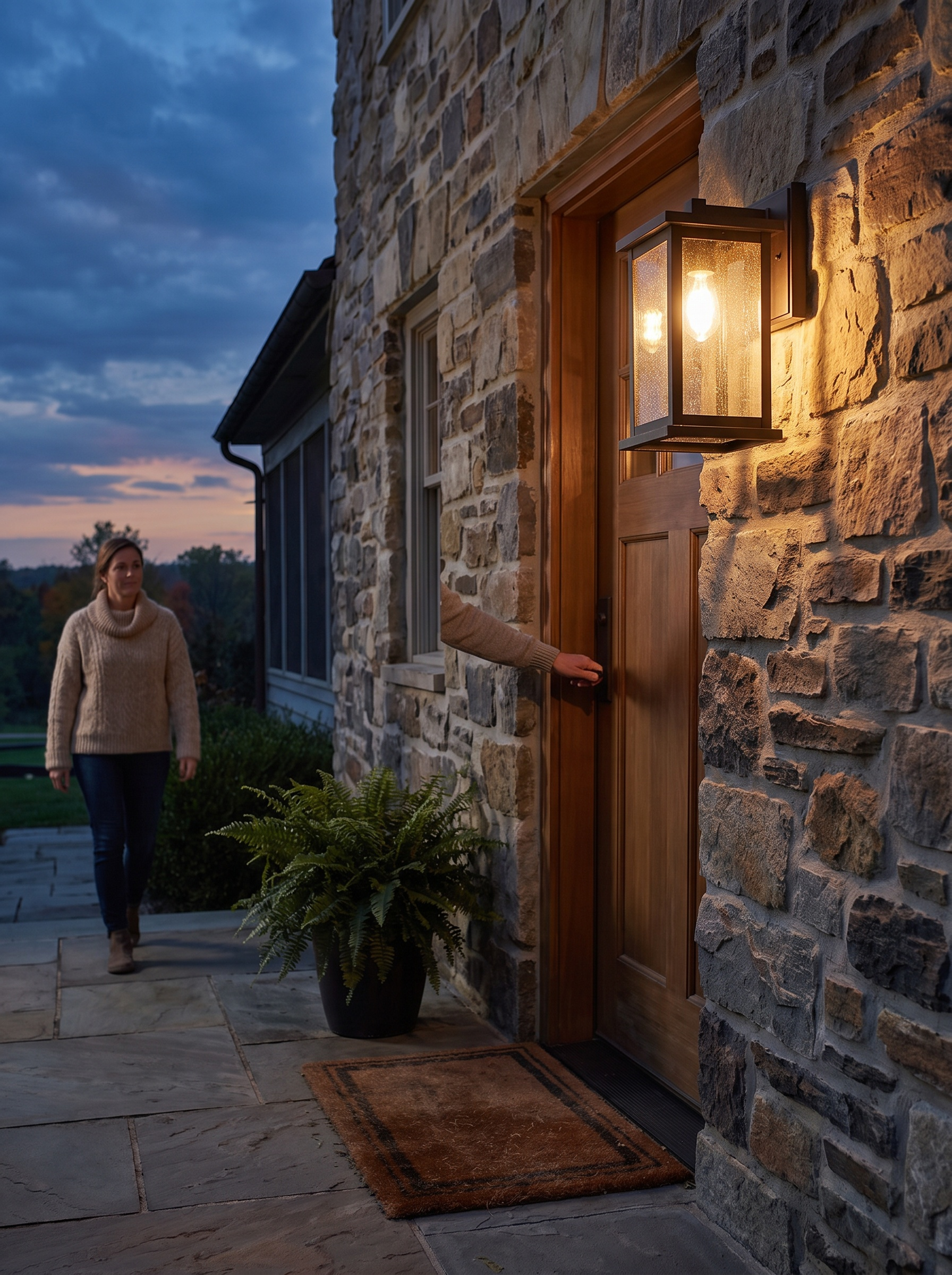 Weatherstone Wall Lantern lifestyle image 3