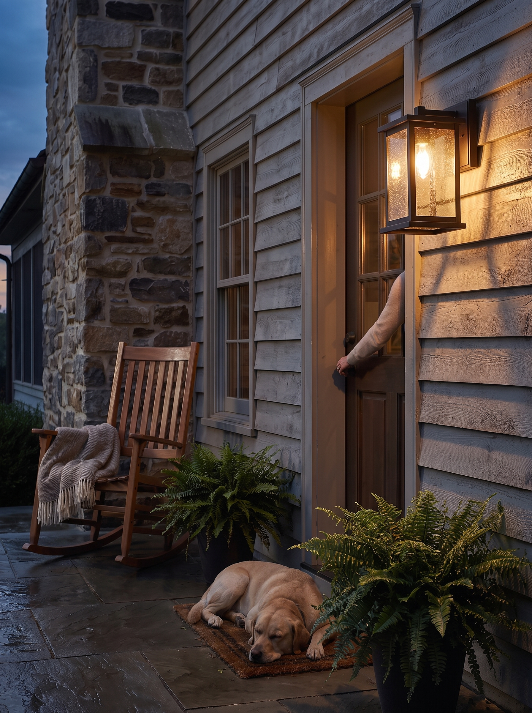 Weatherstone Wall Lantern lifestyle image 1