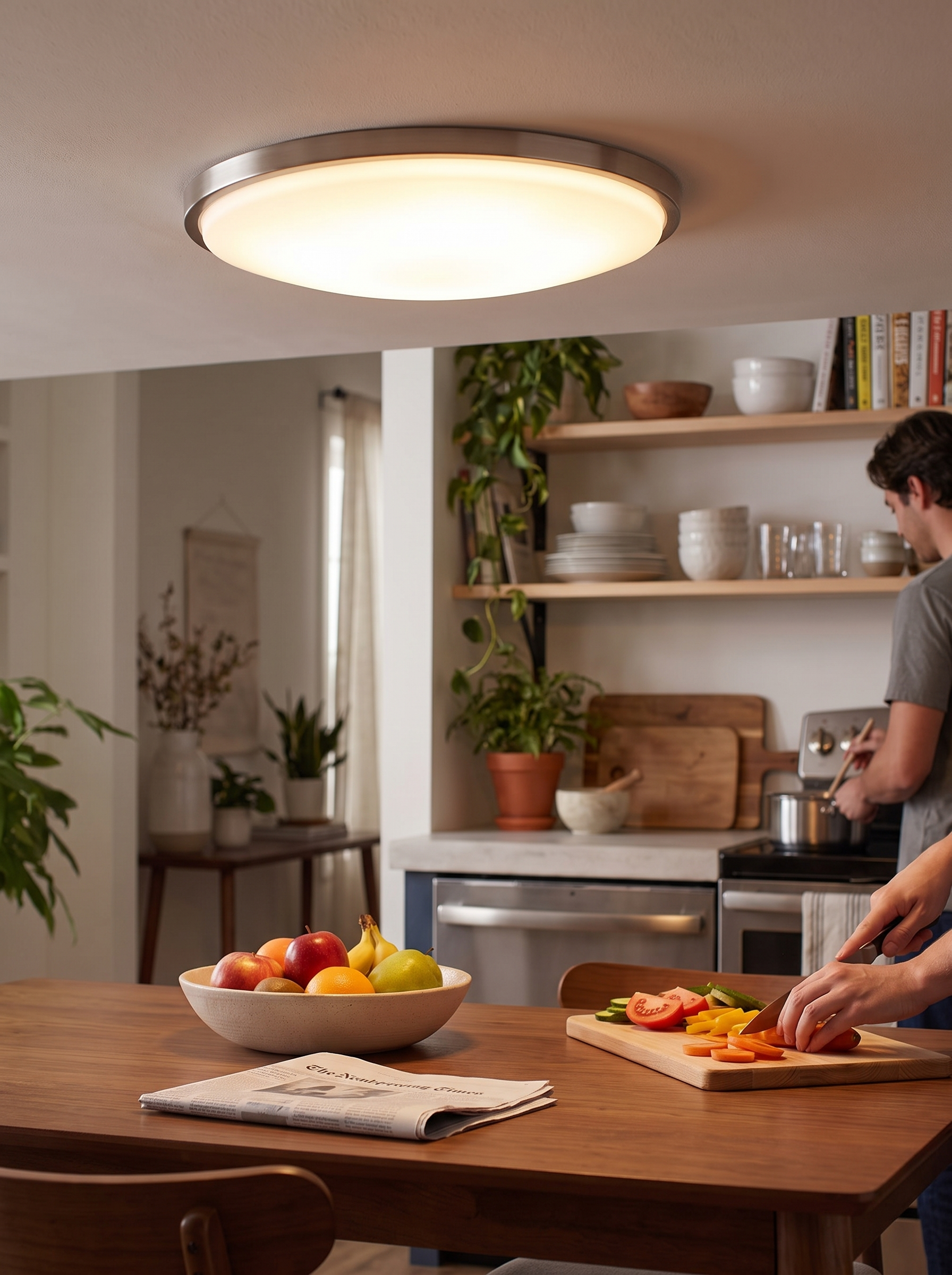 Halo Flush Mount Light lifestyle image 2