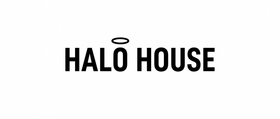 Halo House logo white background
